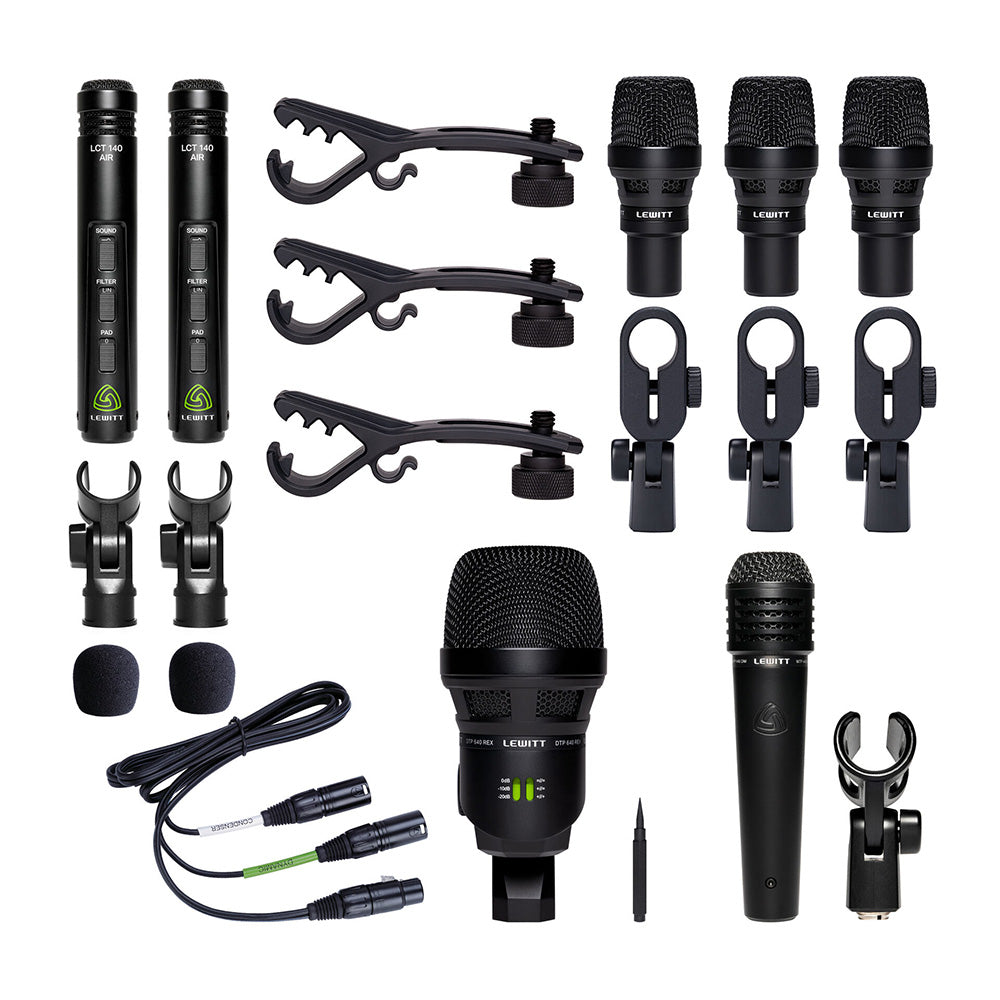 Lewitt Audio BEATKIT PRO - Professional 7-Piece Drum Microphone Kit