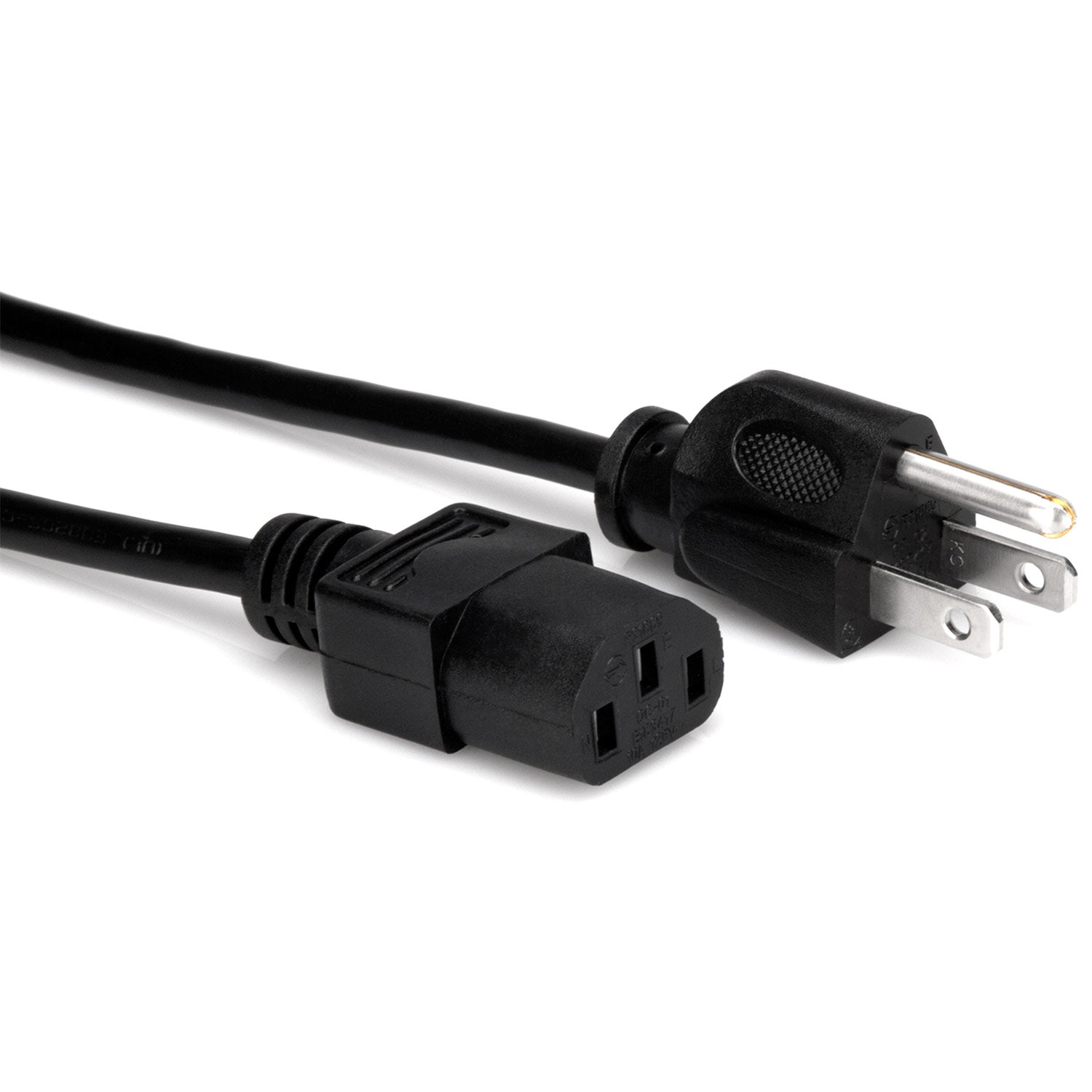Hosa PWC-143 IEC C13 to NEMA 5-15P Power Cord, 3 feet