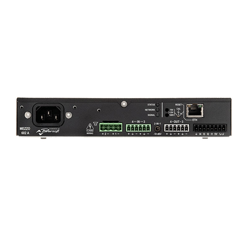 Powersoft Mezzo 602 A - 600-Watt 2-Channel Compact Amplifier with DSP