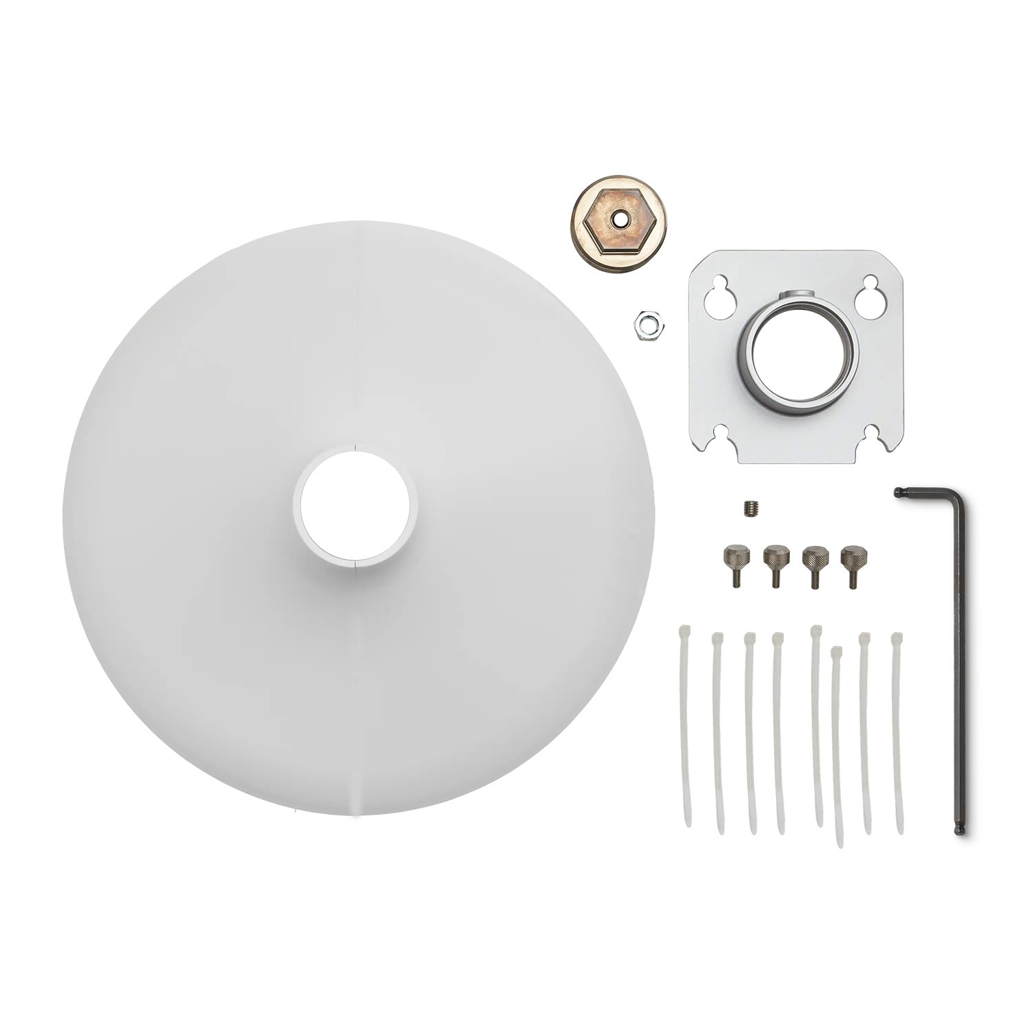 Shure MXA901W-R-PM-3/8-V - Conferencing Ceiling Array Microphone and 3/8" Rod Mount Bundle (White)