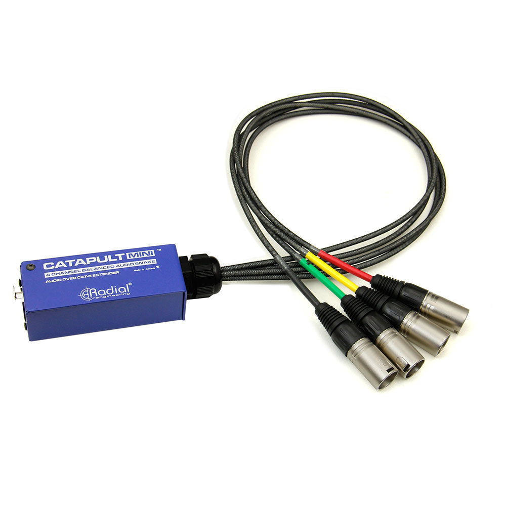 Radial Engineering Catapult Mini RX - 4-Channel Cat5 Audio Receiver