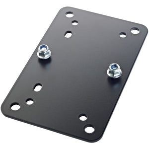 K + M 24354 Adapter Panel 2 for Speaker Wall Brackets (Black)