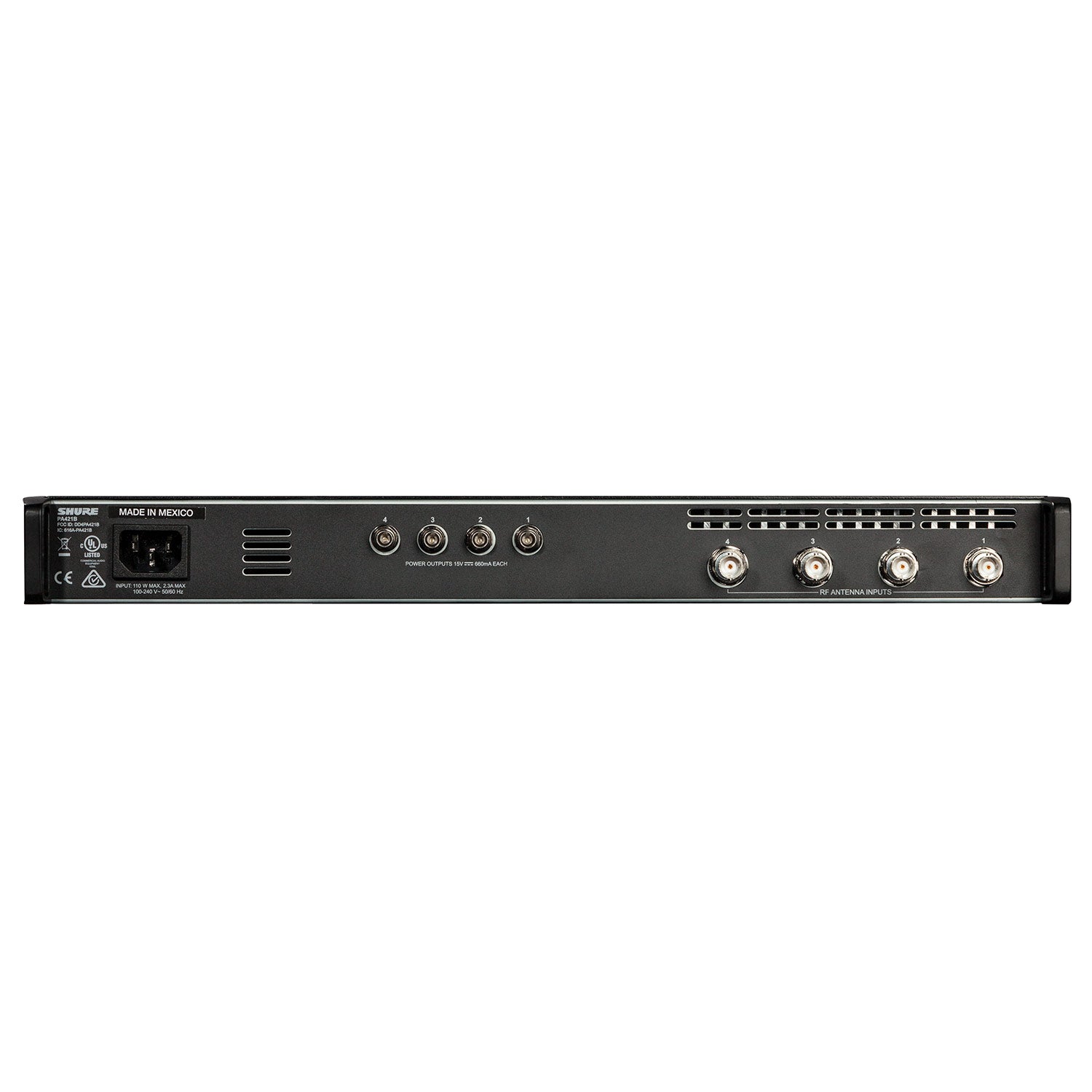 Shure PA421B Four-Way Antenna Combiner (470-865 MHz)