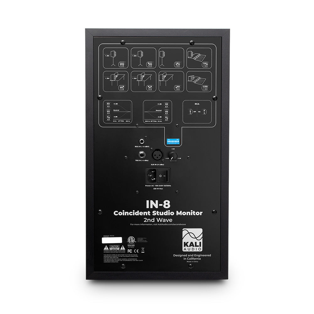 Kali Audio IN-8 V2 - Active Three-Way 8-Inch Studio Monitor