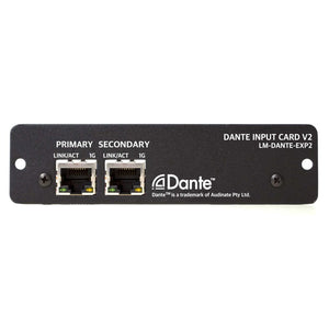 Livemix LM-DANTE-EXP2 Dante Input Card for MIX-16 or MIX-32