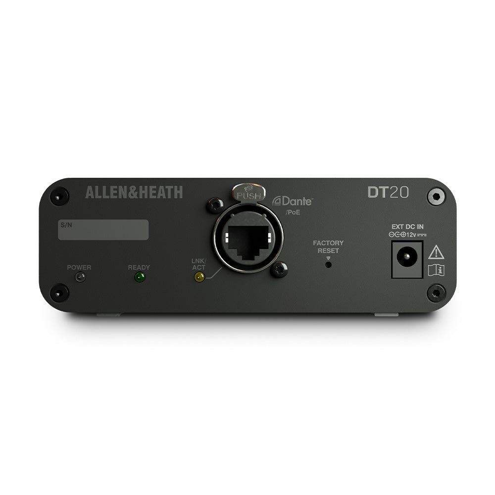 Allen and Heath DT-20-X - Analog to Dante Input Interface with Feet and PSU