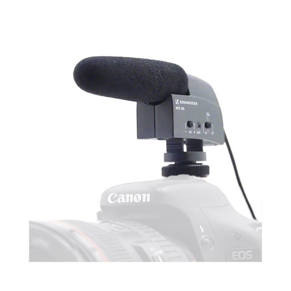Sennheiser MKE400 Compact Lightweight Supercardioid Shotgun Microphone with Shockmount