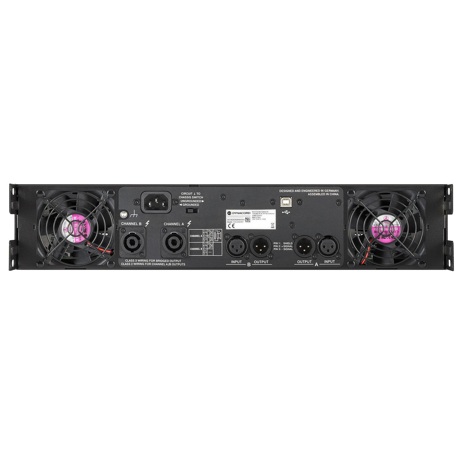 Dynacord L1300FD 2-Channel 2x650W Live Sound DSP Power Amplifier