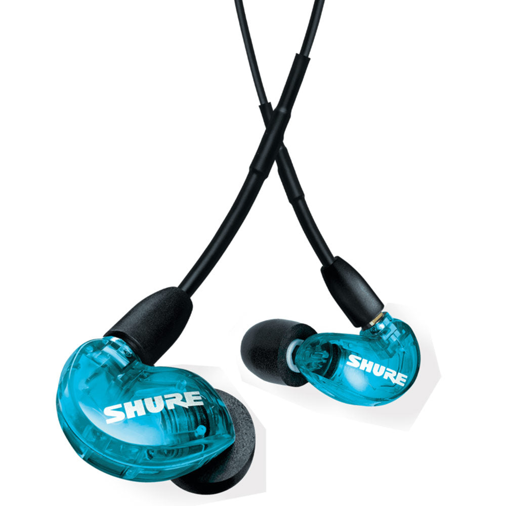 Shure SE215DY AIONIC 215 Sound Isolating Earphones with Universal Cable (Blue)