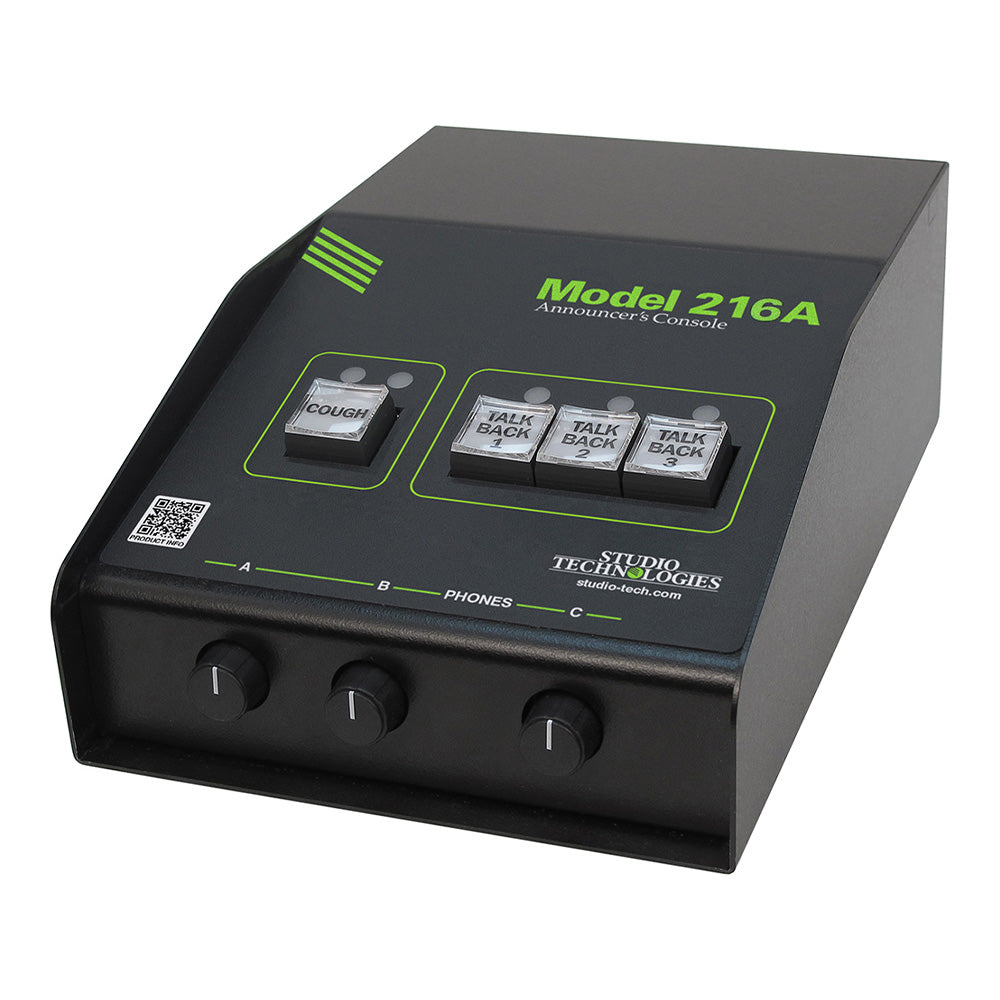 Studio Technologies Model 216A - Dante Announcers Console