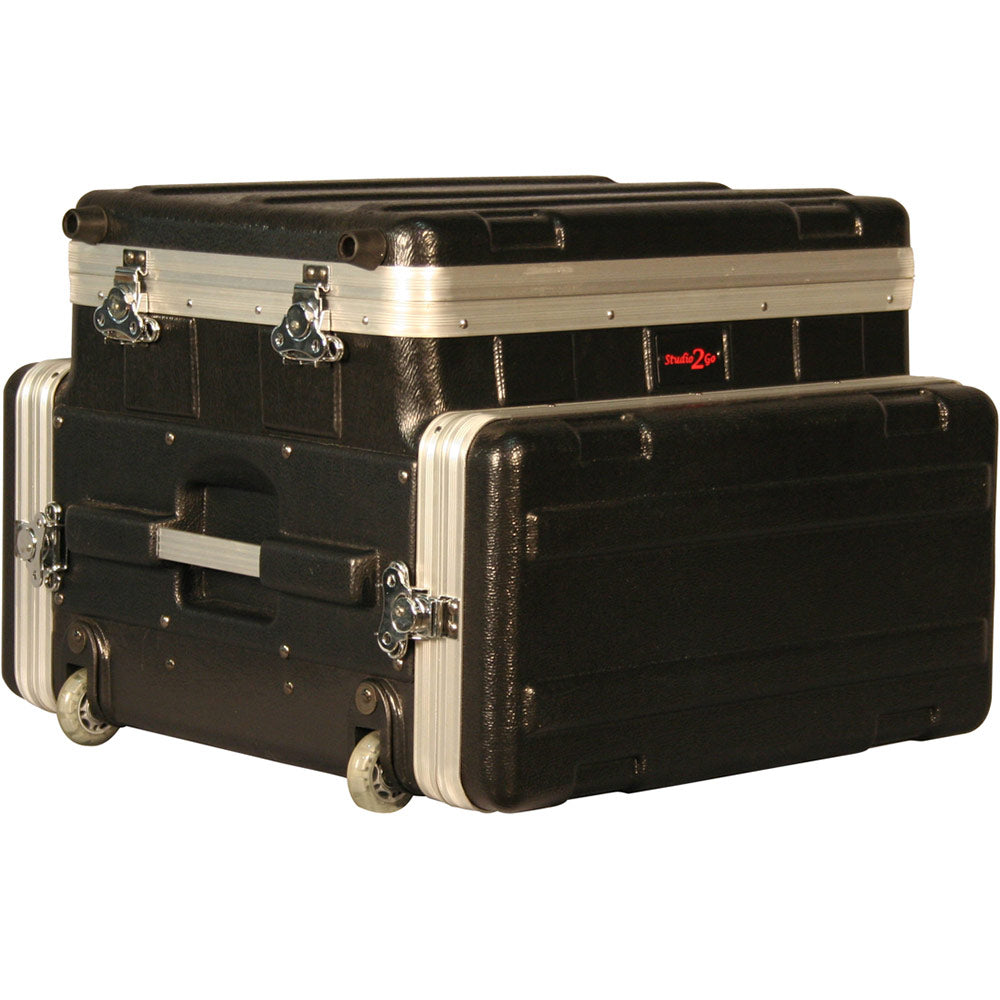 Gator GRC-STUDIO4GO-W Rolling ATA Style Polyethylene Case for Laptop or Mixer over 4U Rack