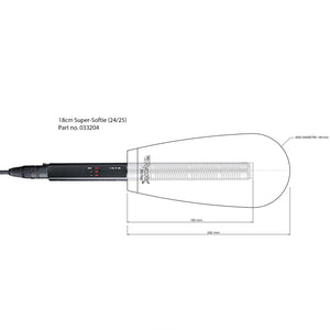 Rycote 74432 18Cm Super Softie Windshield - Large Hole (24-25 Mm Microphones)