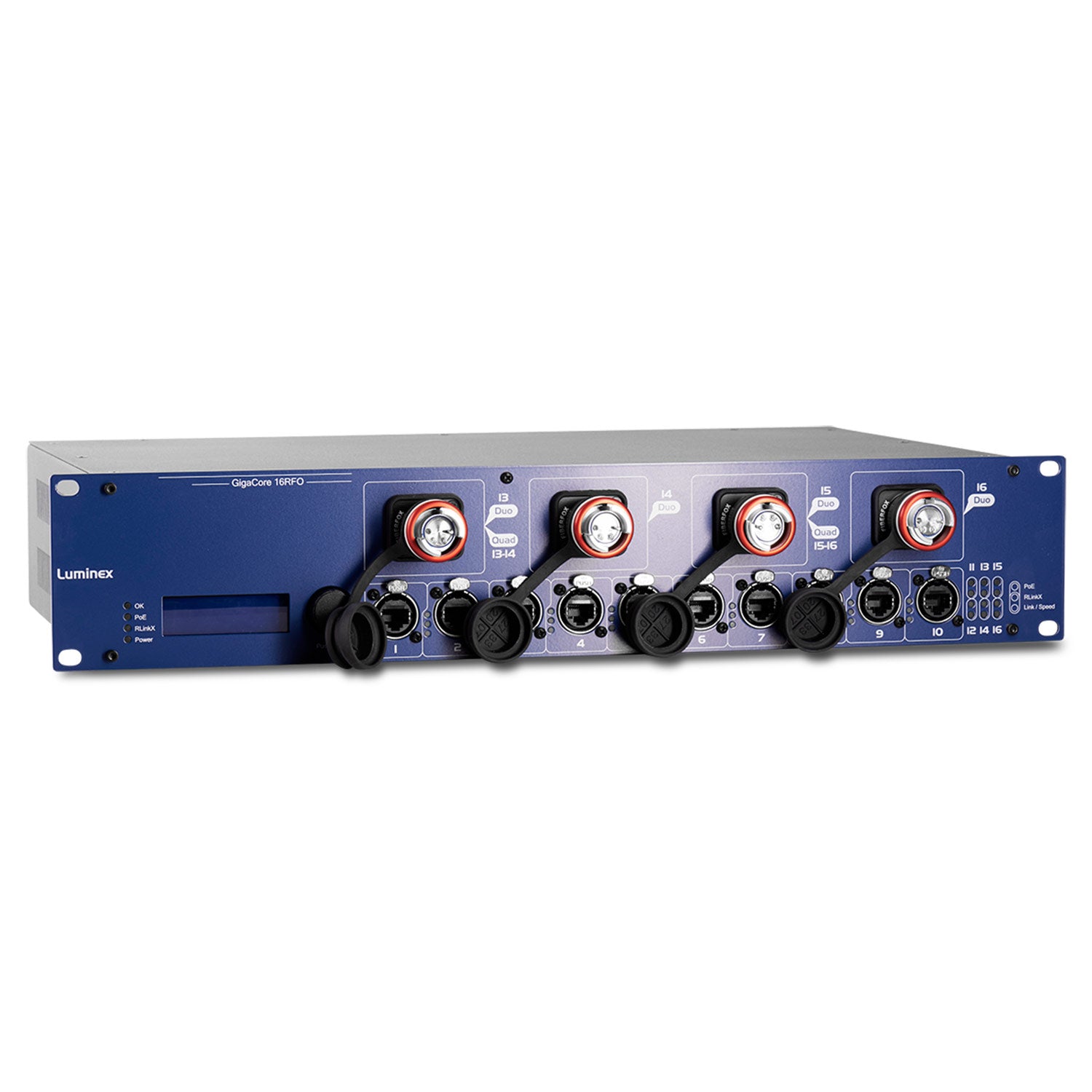 Luminex GigaCore 16RFO - AV Network Switch (Neutrik Duo SMF)