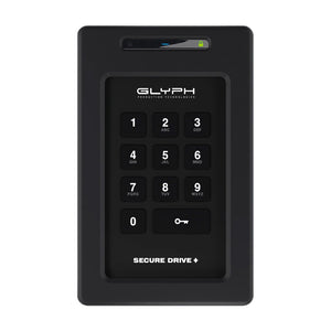 Glyph SecureDrive Plus - Encrypted Portable Hard Drive with Keypad (2 TB)