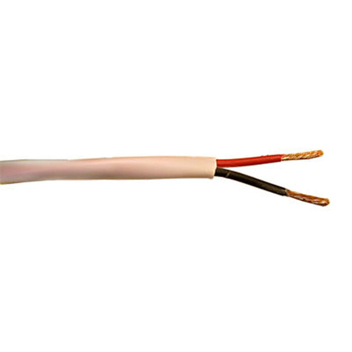 Belden 6100UE Plenum Rated 14AWG 2 Conductor Install Speaker Cable (White/1000 Foot Spool)