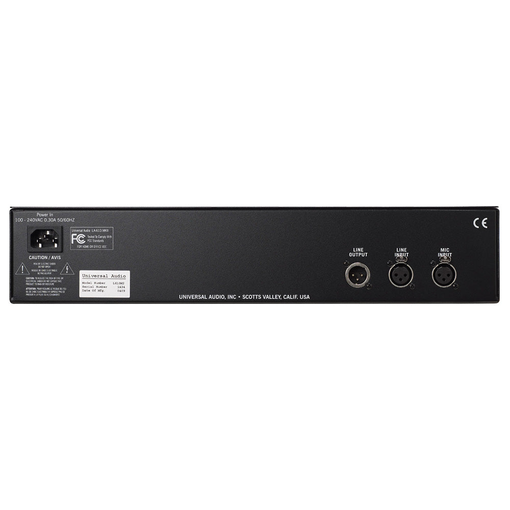 Universal Audio LA-610 MKII Recording Channel Tube Preamp with EQ and Compressor