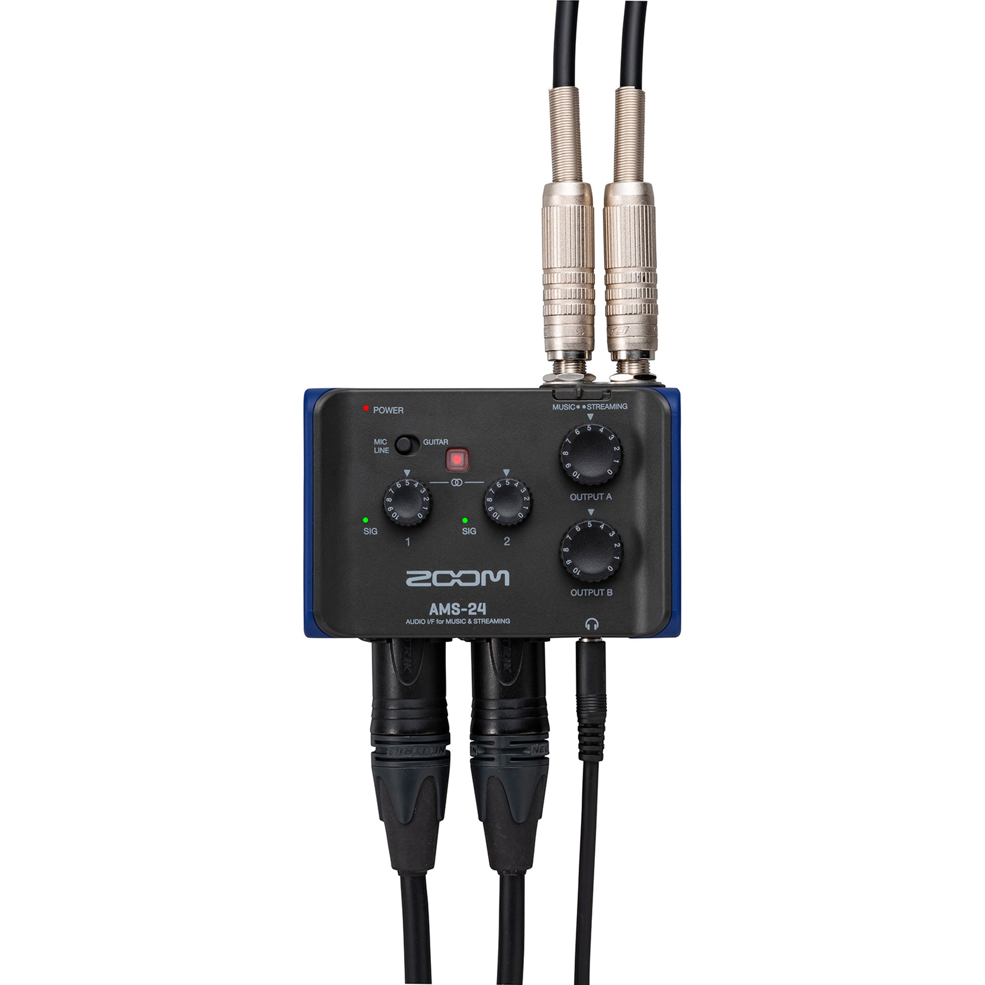 Zoom AMS-24 - Compact USB Audio Interface for Recording or Streaming