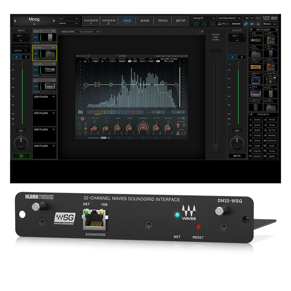 Waves DN32-WSG Card and SuperRack SoundGrid Bundle