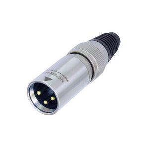 Neutrik NC3MX-HD Heavy Duty XLR Male Connector (Stainless Steel/Gold Contacts)