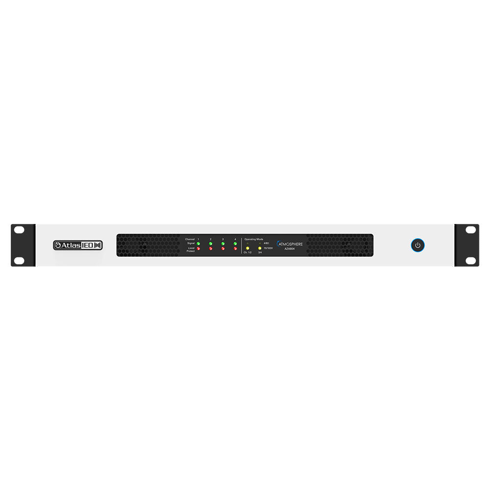 AtlasIED AZA804 - 800-Watt 4-Channel Configurable Network Amplifier for Atmosphere System