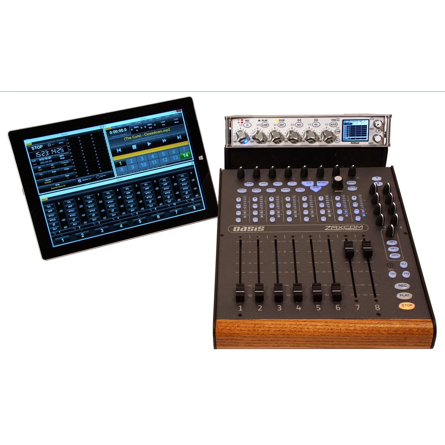 Zaxcom Oasis Control Surface for Nomad 12 Portable Recorder