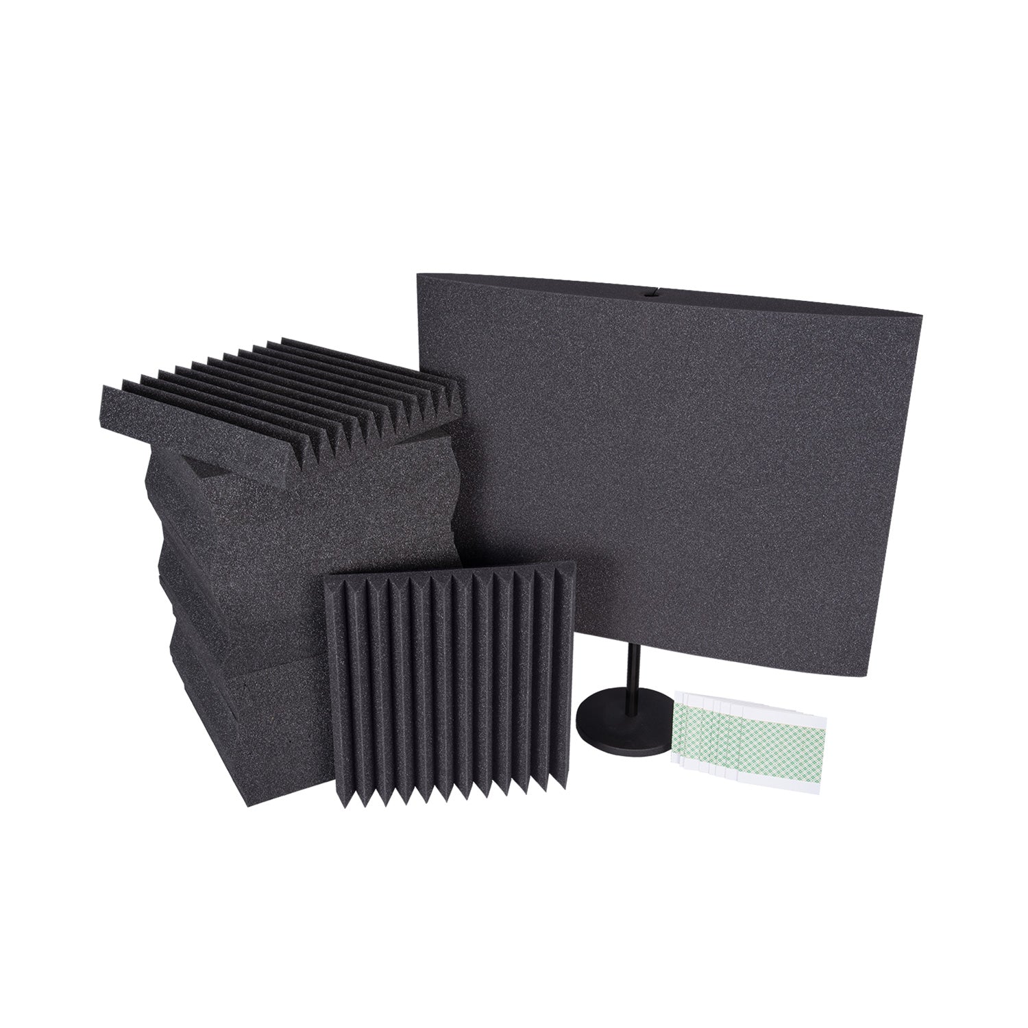 Auralex Podcast Starter Kit - Complete Treatment Solution for Content Creators (Charcoal)