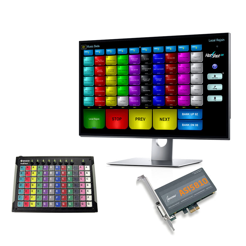 ENCO HotShot - Instant Audio Playback Software Bundle (7.1 Surround System with Controller and Server)