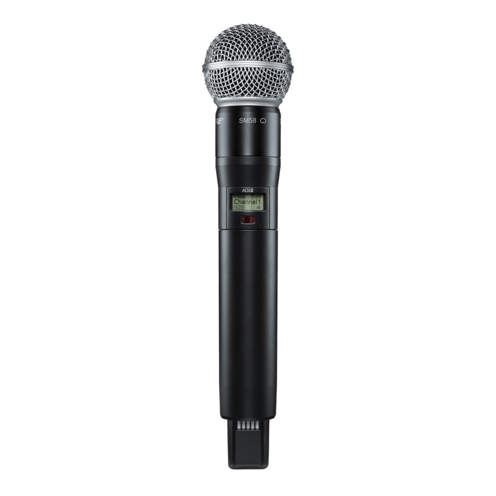 Shure ADX2/SM58 Axient Digital Handheld Transmitter (K54 Band / 606-663 MHz)