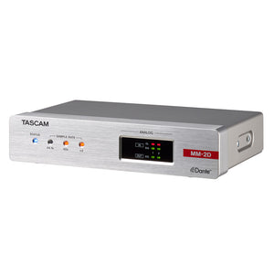 Tascam MM-2D-E - 2-Channel Mic/Line Input/Output Dante Converter with built-in DSP Mixer
