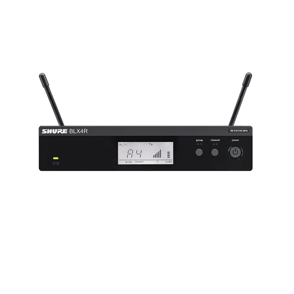 Shure BLX4R Rackmount Wireless Receiver (H10 Band - 542-572 MHz)