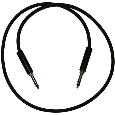 Neutrik NKTB1-B 3 foot Longframe 1/4" TRS Patch Cable - Black