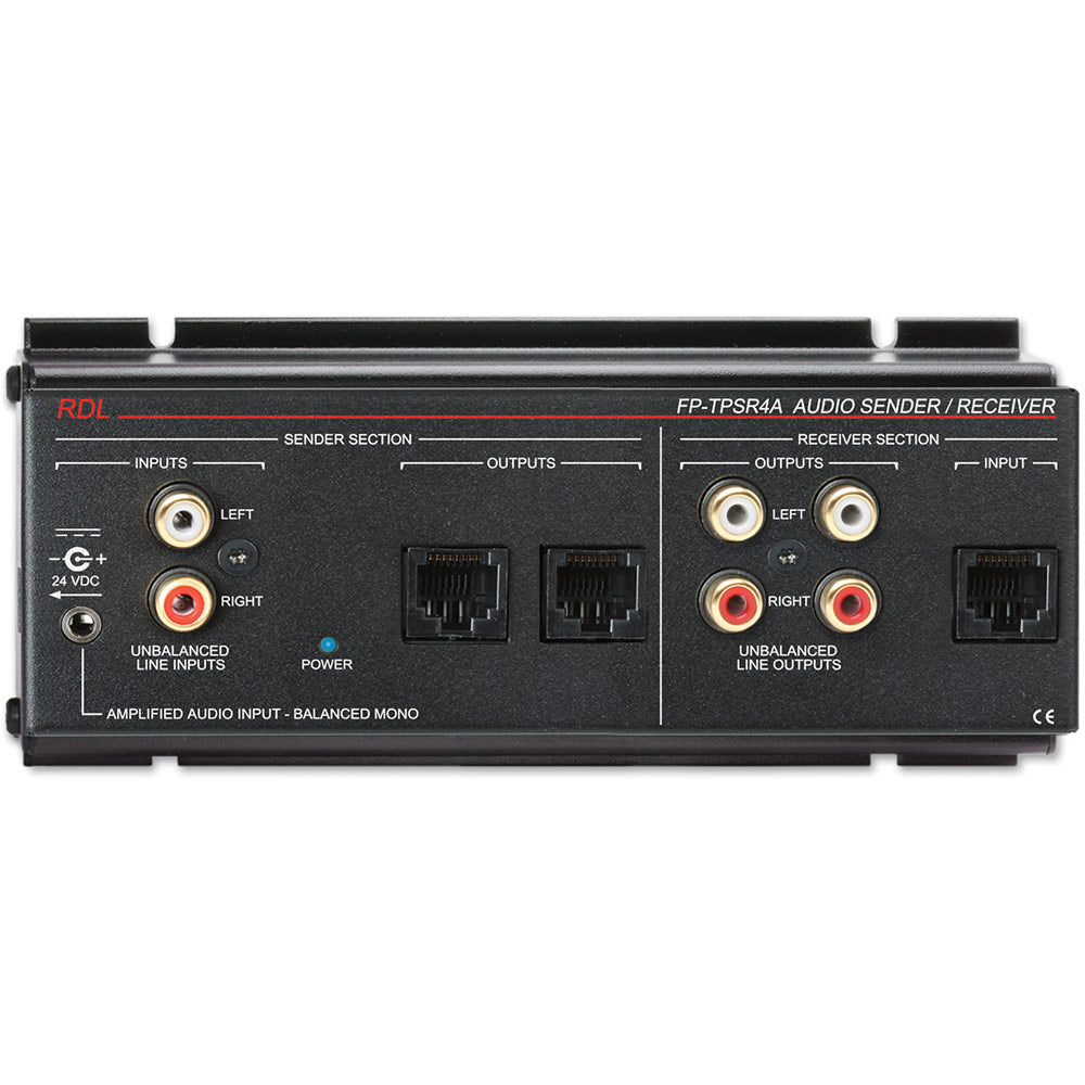 RDL FP-TPSR4A Format-A Two-Pair Audio Sender/Receiver - RCA/Mini In - RCA Out