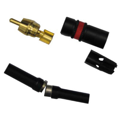 REAN NYS373-2 Plugs RCA - Gold Contact -Red