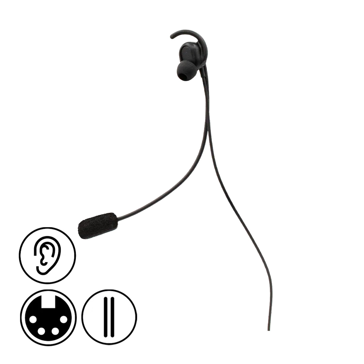 Pliant Technologies PHS-IEHU-4F - CrewCom In-Ear Universal Fit Electret Headset (XLR4F)