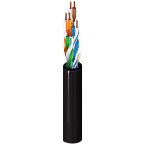 Belden 1585A Plenum Rated Cat5e Cable (Black/Per Foot)