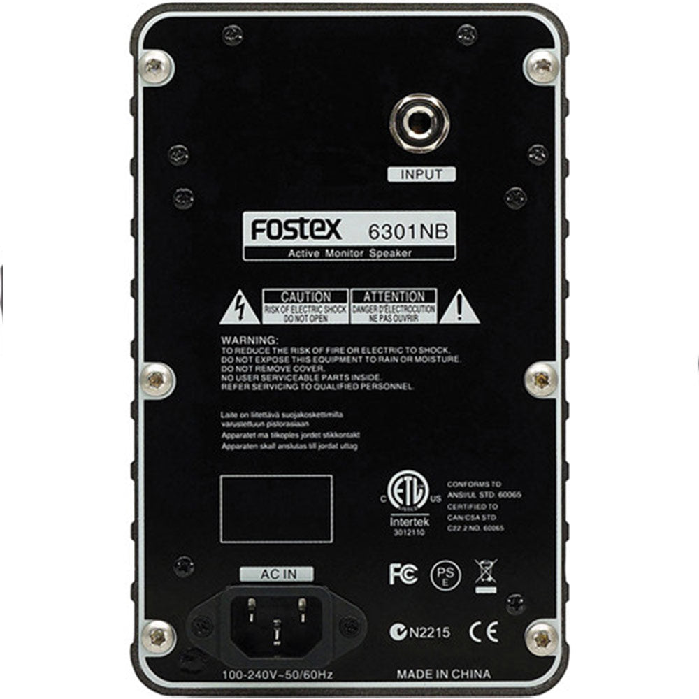 Fostex 6301NB Powered D-Class Confidence Monitor (Unbalanced Inputs)