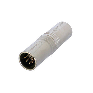 Neutrik NA5MM XLR5M to XLR5M Barrel Adapter (Nickel)