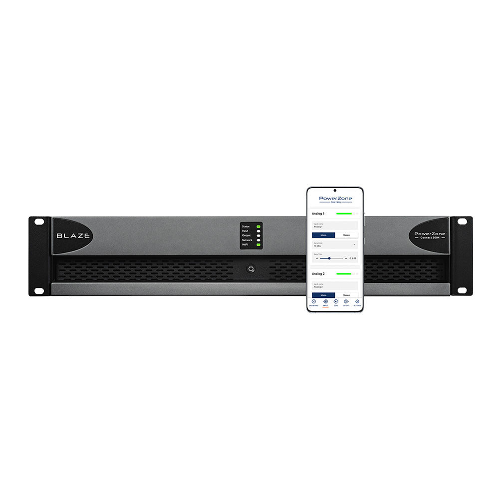 Blaze Audio PowerZone Connect 3004 - Networkable 4-Channel Install Power Amplifier