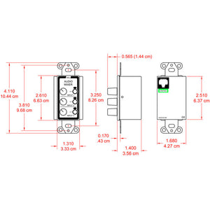 RDL D-RC3M Remote Audio Mixing Control with Muting - Custom Engraving Option