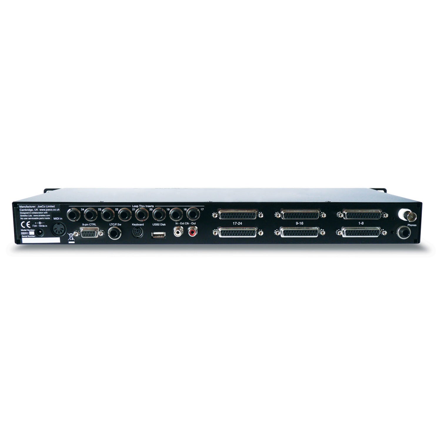 JoeCo BBP1D - BlackBox 24-Track Digital Player (AES/EBU / Unbalanced Analog)