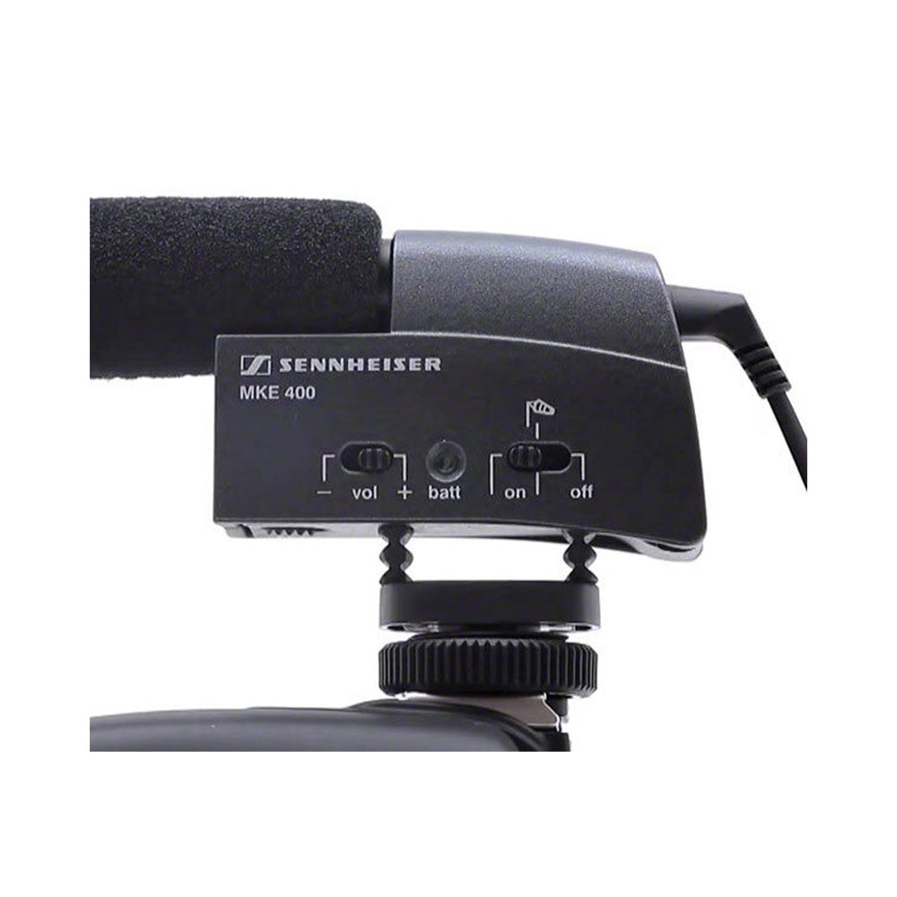 Sennheiser MKE400 Compact Lightweight Supercardioid Shotgun Microphone with Shockmount