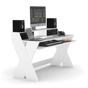 Glorious Sound Desk Pro - Production or Editing Studio Desk (White)