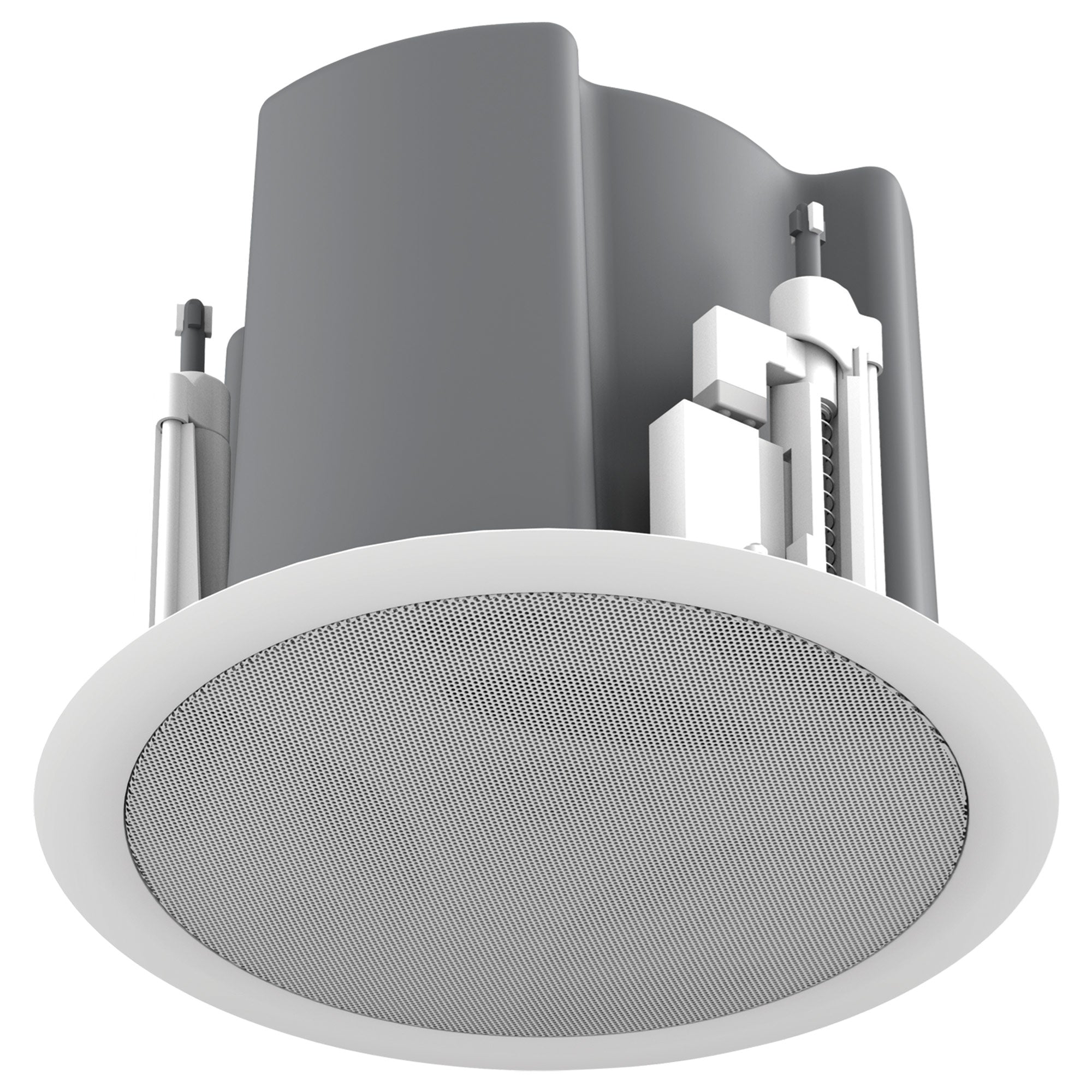 AtlasIED FAP43T-W - 4.5-Inch Coaxial In-Ceiling Loudspeaker with Transformer (White)
