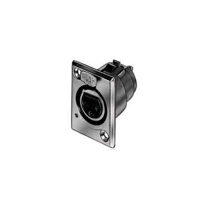 Switchcraft D3M D Series 3-Pin XLR Male Receptacle for Panel or Chassis Mounting