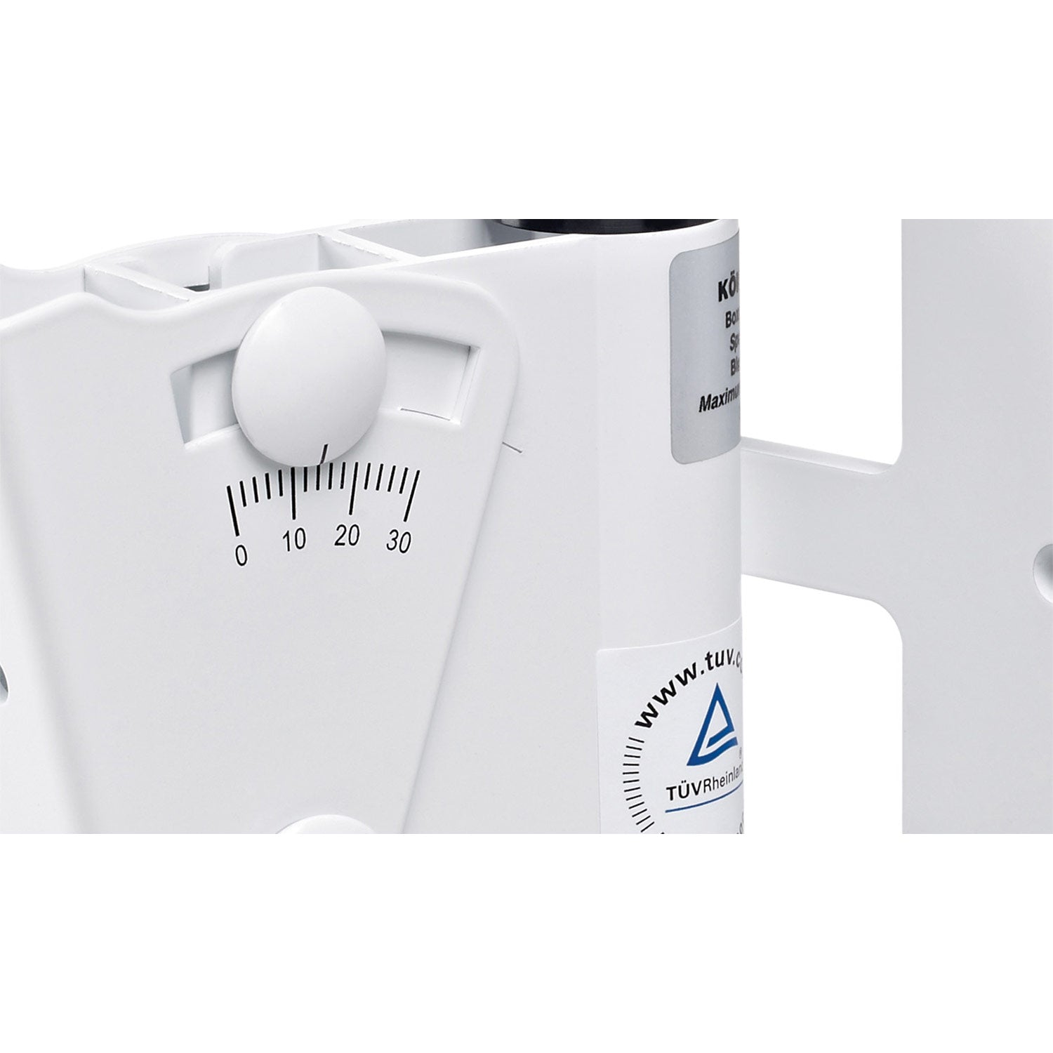 K + M 24481 Speaker Wall Mount Bracket (White)
