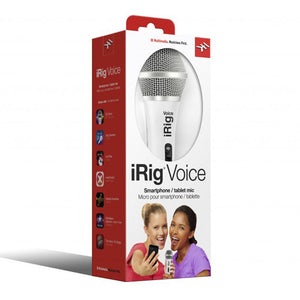 IK Multimedia iRig Voice - Handheld Microphone for Tablets and Smartphones (White)