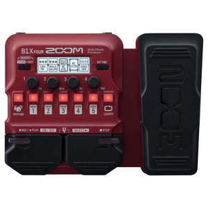 Zoom B1X Four - Bass Multi-Effect Processor with Expression Pedal