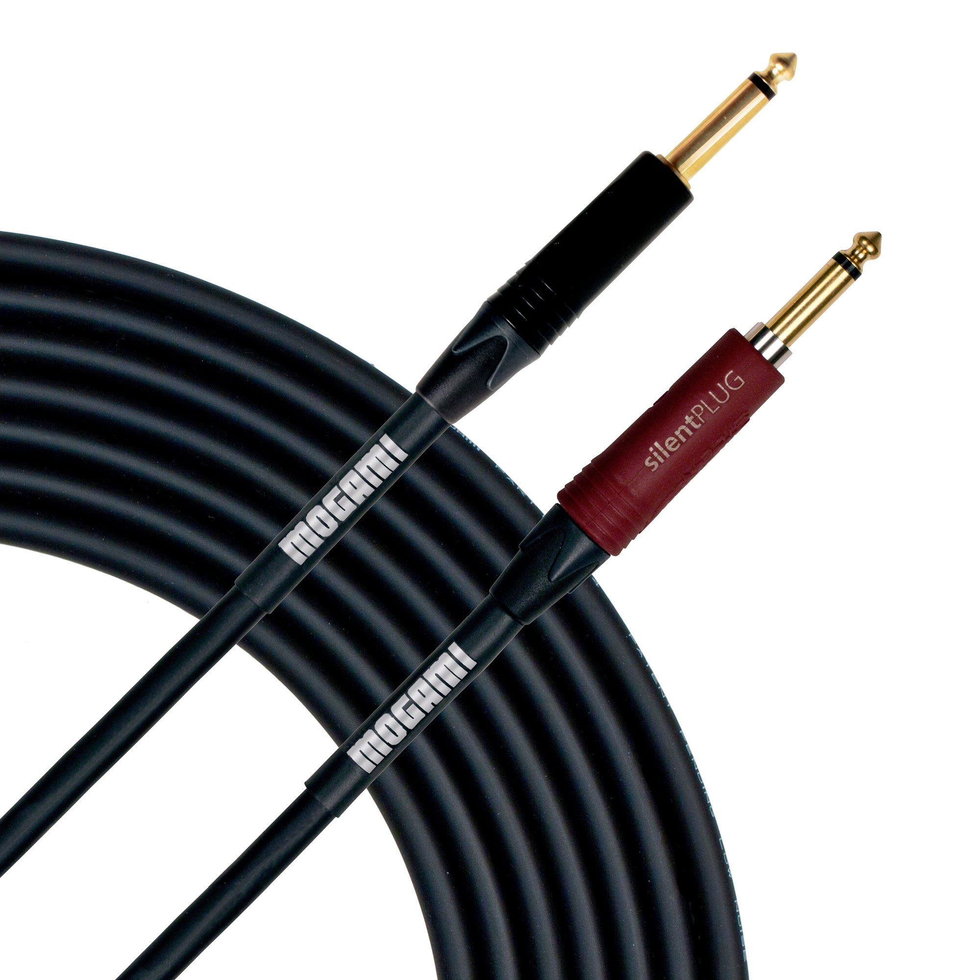Mogami Platinum Guitar / Instrument Cable with Straight Ends and Neutrik Silent Plug - 30 feet