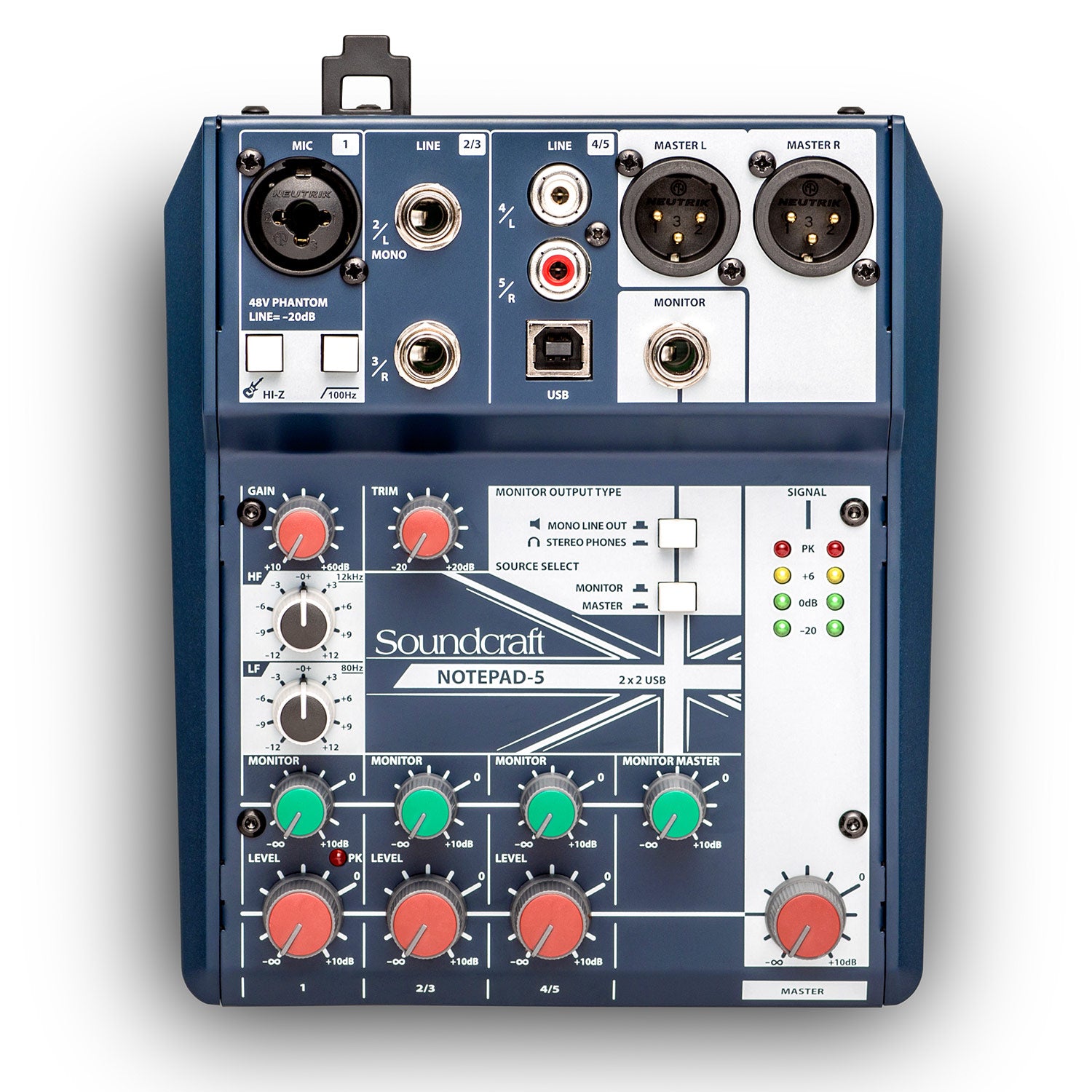 Soundcraft Notepad 5 Compact 5-Channel Mixer with USB I/O