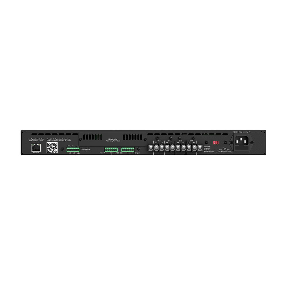 AtlasIED AZA404 - 400-Watt 4-Channel Configurable Network Amplifier for Atmosphere System